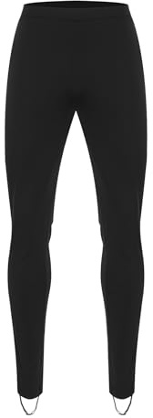 RUNQHUI - Pantalón de patinaje artístico para hombre (leggings deportivos), Negro , M