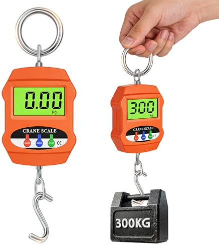 Pesa Valigia Da Viaggio, Scale In Alluminio, Dinamometro, Pesa Valigia，Bilancia Per Valigie, 300kg Bilancia Pesa Valigie Da Viaggio Per La Pesatura Del Molo, Industriale, Pesca