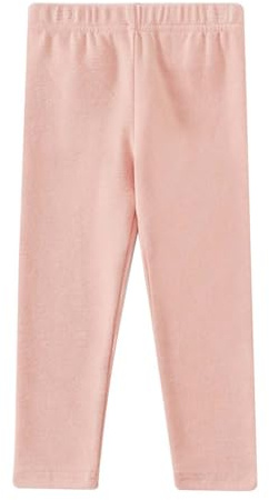Generisch 2026 Pantalones de chándal con elástico para niños pequeños, cálidos pantalones de vestir de color sólido como leggings para bebé niño, Rosa claro., 12-24 meses