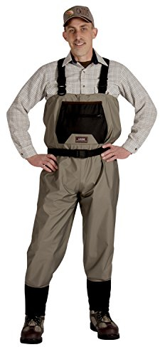 Caddis Herren Wathose, atmungsaktiv, Größe XL, kurz, Taupe