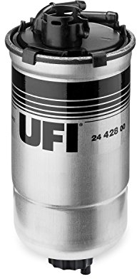 UFI Filters, Filtro Gasolio 24.428.00, Filtro Carburante per Ricambio, Adatto ad Auto, Applicabile su Diversi Modelli Seat, Skoda e Volkswagen