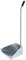 VERDELOOK Alzaimmondizia in Zinco Alto 70 cm con Impugnatura in Gomma, Paletta Larga 33 cm