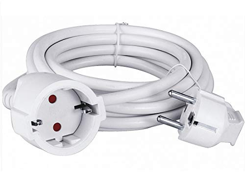 HEITECH Schuko Verlängerungskabel 10 Meter Kabel - Verlängerung mit Kindersicherung für den Innenbereich IP20