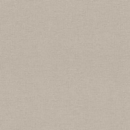 Rasch Country Charme 452020 - Papel pintado no tejido, color gris con aspecto de lino, estructura textil