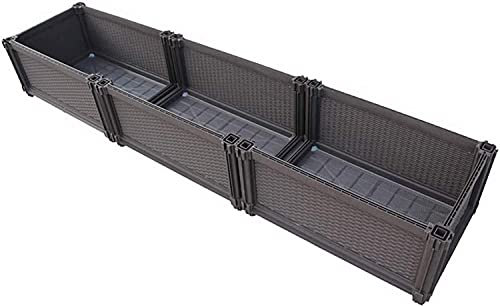 Fioriera da Balcone Vaso da Fiori in plastica Leggera per piantare Piante Resistenti agli Agenti atmosferici Vaso da Fiori da Giardino rialzato utilizzato per piantare Verdure e Fiori EIIDJFFSize:150