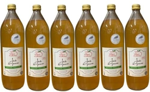 Jus de pomme artisanal Vendéen, 100% pur jus, sans sucre ajouté et sans conservateur 6 x 1 litre.