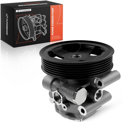 A-Premium Power Steering Pump, with Pulley, Compatible with Mercury Milan 2006-2009, Ford Fusion 2006-2009, Lincoln Zephyr 2006-2006, V6 3.0L, Replace # 6E5Z3A696AA