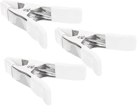 DOITOOL Klemmzwingen, 3 Stück Hintergrundklemmen Holzbearbeitungsklemmen Federklemmen Klemmen Für Hintergrundständer Robuste Kleine Robuste Hintergrundständer-Clips, Federklemmen Weiss Klemmen