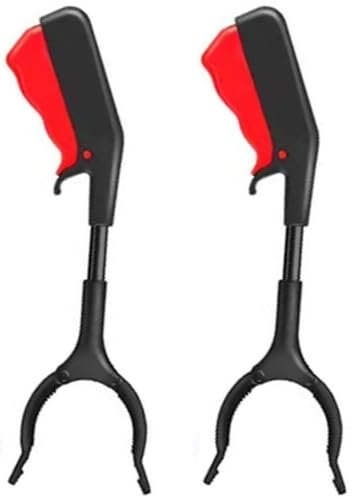 Grabber Reacher 2 pack Suction Cup Grip Tool- Long Short Foldable Strong Heavy Duty Pick Up Stick - Lightweight Trash Litter Picker Claw Extended Gripper Nabber Assist for Elderly ( Size : 12inch(2pcs
