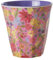 Rice Tazza in melamina, misura media, 9 x 9 cm, capacità ca. 300 ml, fantasia (Swedish Flower Print, media)