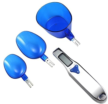 Balances de cuisine numériques Balance De Cuisine Numérique Avec 3 Cuillères À Mesurer Le Poids De La Farine Alimentaire Balance De Cuillère Électronique 500g/0.1g Outil De Cuisine For Le Thé Au Café