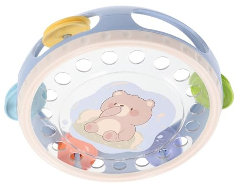 UPKOCH Tambourin à Main pour Garçon Fille et Portable Instrument de Percussion Éducatif avec Sonnette Musical Créatif et Adorable pour Fête et Apprentissage Rythme