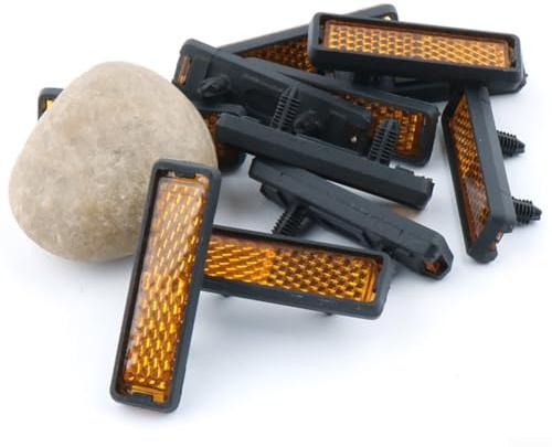 Reflector de pedal de bicicleta de 4 piezas para seguridad de ciclismo nocturno con instalación a presión compatible con la mayoría de pedales de bicicleta