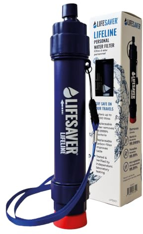 NSF Certified LifeSaver Lifeline Personal Water Filter | Filters up to 5,000 litres for outdoor activities and survival