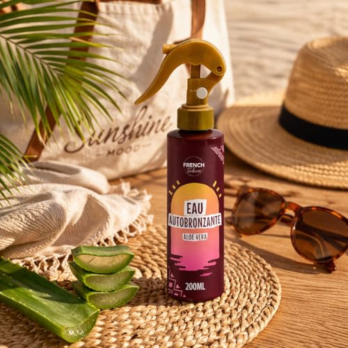 Eau Autobronzante Aloe Vera 150ml – Spray Tanning Effet Progressif – Bronzage Naturel Sans Soleil – Hydratation & Teint Hâlé Uniforme