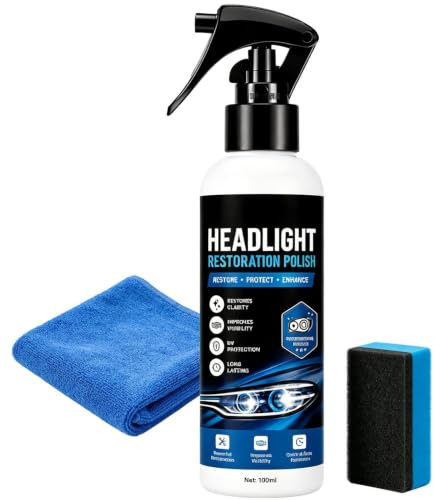 Kit de Restauración de Faros de Automóvil,Eliminación de Manchas de Faros | Spray Pulidor de para Automóviles,para Conductores, Mecánicos, Detallistas, Modificadores, Gestores de Flotas, Sedanes