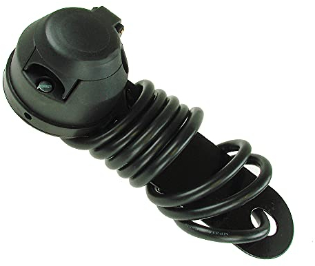 Maypole 7 Pin 12N Pre-Wired Towbar Socket Assembly Complete with 1.5m Cable, Flexible Gasket and Mounting Plate