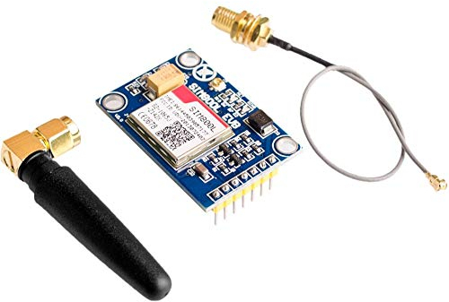 TECNOIOT SIM800L V2.0 5V Wireless GSM GPRS Module Quad-Band with Antenna Cable Cap |SIM800L Wireless GPRS GSM-Modul SIM-Karte 5V Quadband Quad Band L-Form-Antenne für Arduino