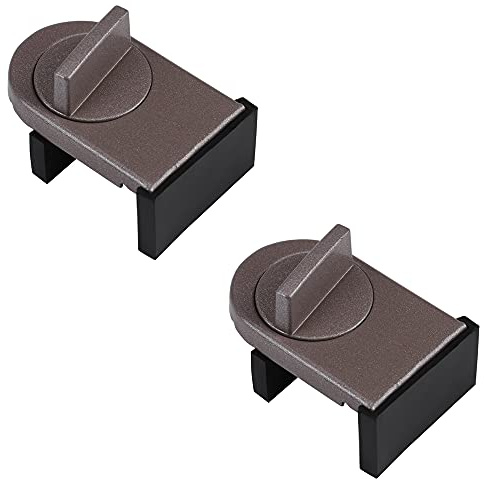 ANCLLO Lot de 2 verrous de sécurité réglables pour fenêtre coulissante