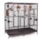 Montana Cages | Papageienkäfig groß XXL Arkansas Nova II, Modell 2024, XXL Doppelvoliere für Papageien, zinkfrei, Stahl pulverbeschichtet, Antik ca. 206 x 101,5 x 220 cm