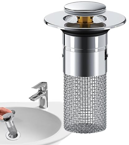 Waschbeckenstöpsel Abflussstopfen Waschbecken Pop Up Stöpsel Waschbecken Abflussstopfen Für Aufsatzwaschbecken Badewannenstöpsel Mit Anti Clogging Sieb Waschbeckenstöpsel Für Und Küche