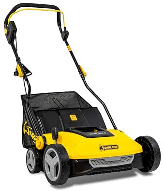 Garland Scar 322E-V23 - Escarificador eléctrico 1800W, Ancho 37 cm, para césped hasta 300 m², Regulable en Profundidad, escarificador de césped con Rodillos Intercambiables.