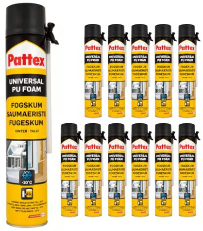 Mousse de construction en polyuréthane de qualité hivernale - Mousse à joints pour joints, crevasses, fenêtres et portes, isolation thermique et phonique, résistante au froid jusqu'à -10 °C, séchage