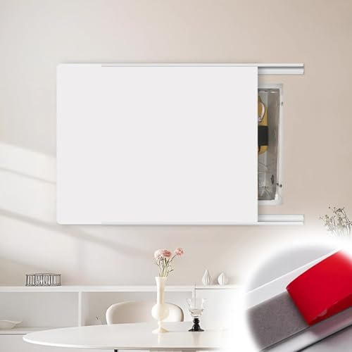 Vibeo Tapa Cuadro electrico Tapa Autoadhesiva para Caja de Interruptores con Puerta Corredera, Tapa Ultrafina para Panel Eléctrico, Tapa Decorativa para Caja de Distribución(White,20x16in/50x40cm)