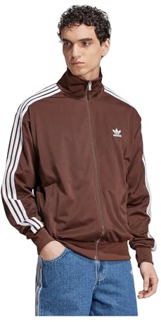 adidas Originals Firebird Adicolor Track Jacke braunweiss, L Herren
