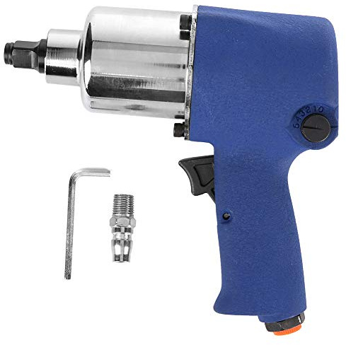 Baxnore Llave de impacto neumática industrial KP506, par máximo de 65 kg, pistola de impacto de aire de alta potencia de 8500 rpm con 5 configuraciones de velocidad para reparación