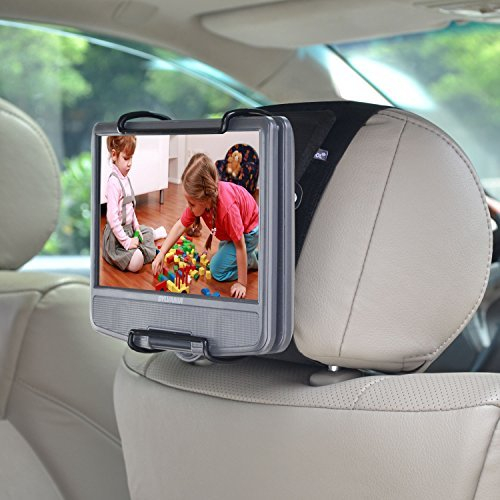 WANPOOL Kopfstützenhalterung mit verstellbaren Klemmen für tragbare DVD-Player,zur Nutzung mit portablen DVD-Playern mit schwenkbaren Monitor (NOT DVD-Player)