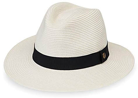 Wallaroo Hat Company Men’s Palm Beach Fedora – UPF 50+ UV Sun Protection, Wide Brim Sun Hat, Packable Design, Adjustable Size
