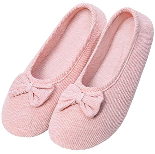 Solshine Zapatillas cerradas de algodón de las mujeres zapatillas bailarina T002
