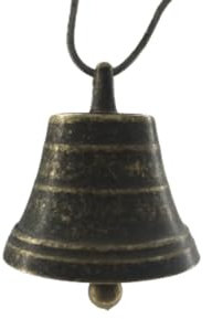 Campana campanella in ottone brunito da appendere regalo misura diametro 5,5 cm