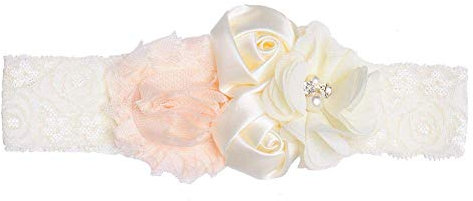 Baby Stirnbänder Rose Lace Stretch Baby Mädchen Haarbänder für Neugeborene Kleinkinder Kinder Sehr praktisch und beliebtSicherheit