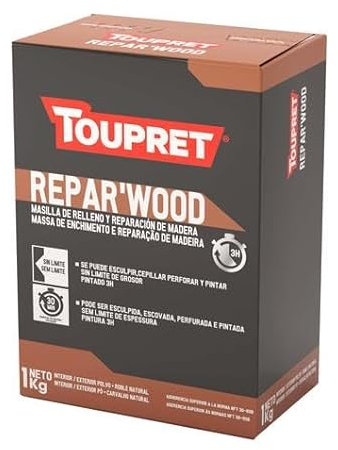 Toupret - TOUPRET MASILLA REPARACION MADERA REPAR WOOD 1 KG
