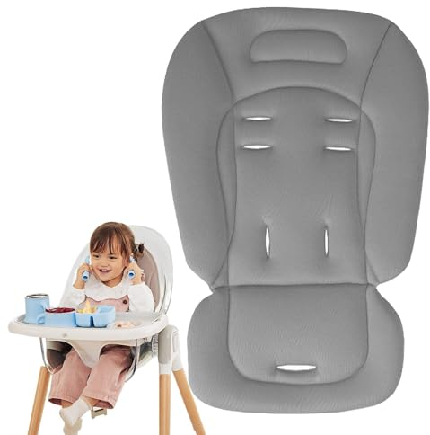 Sitzkissen Hochstuhl Baby | Universelle Kinderwagen Sitzauflage | Waschbarer Baby Essen Stuhl Sitzpolster aus Baumwolle | Mehrzweck Kisseneinlage für Kinderhochstuhl, Kinderwagen Zubehör