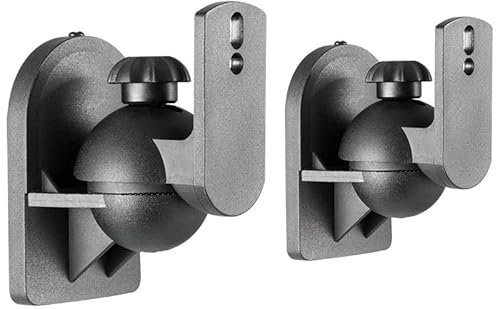 Beetronic 2 staffe universali per altoparlanti satellitari, con fissaggio M5, peso massimo 3,5 kg