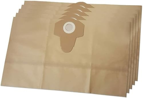 CERTIFIED BAGS FOR GUILD GWD16 16L WET & DRY VACUUM CLEANER HOOVER DUST BAGS PACK OF 5 APPROX 420 x 470 mm