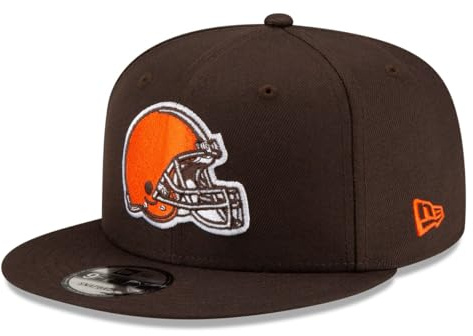 New Era NFL 9FIFTY Team-Farbe, verstellbare Snapback-Mütze, Einheitsgröße, Cleveland Browns - Braun, Einheitsgre