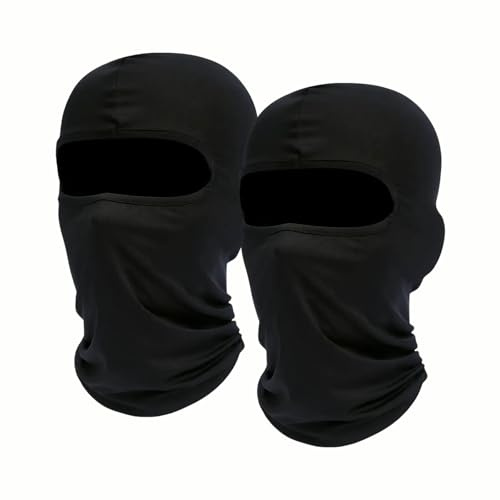 2 Pièces Cagoule de Protection Contre Le Vent et Le Froid pour Ski Mince Chapeaux de Ski et de Vélos en Plein Air Équipement de Plein Air Unisexe Randonnée Accessoires Masque Visage Homme