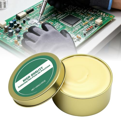 Pâte à Souder,Pâte de Flux de Soudure, Pâte à Souder à L'étain,Pâte Thermique Processeur, Outil de Réparation de Soudure pour Soudure Électrique Sans,Pâte de Flux de Soudure pour Téléphone SMD PCB
