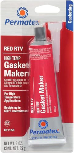 S/S Permatex® - High-Temp Red RTV Silicone Gasket Maker - Sealant - 3 oz / 85g
