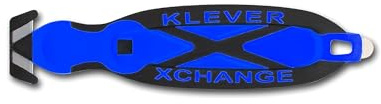 Klever X-Change, KCJ-XC-B, Safety Cutter, 6-1/2 in., Black/Blue