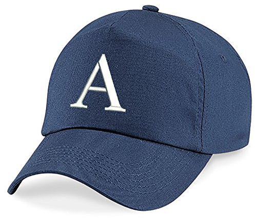 4sold keps, mössa, babymössa, pojke, mössa småbarn, sommarhatt, 100 % bomull, flicka, unisex, barnhatt, barnkeps, marinblå, alfabetskeps A-Z
