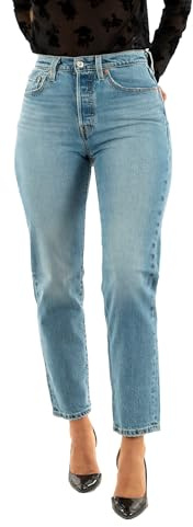Levi's Women's Jeans 501 Crop, färg var du ska nu NDX, storlek 26 26, Where To Now Ndx, 26W / 26L