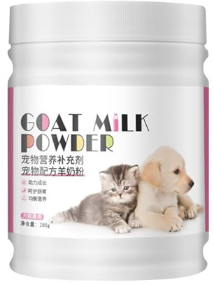 Yhsioaklo Substitut de lait pour chatons, poudre de lait naturel bio - Fournitures pour animaux de compagnie pour chiots, estomac, cuisine, voyage, ferme, intérieur et extérieur