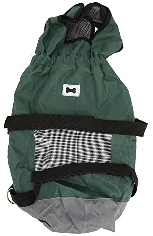 Qcwwy Dog Scooter Wheelchair, Oxford Fabric Pet Drag Bag Scooter For Comfortable Support, Ideal For Disabled Cats And Dogs (S(Suitable for 2‑3.5kg/4.4‑7.7lb))