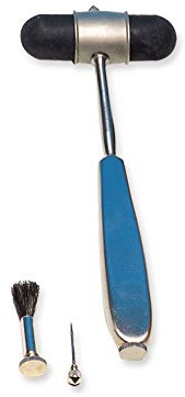 Gima - Martillo neurológico sin látex, Dejerine Classic, con mango de acero inoxidable, aguja y agesimetro, 31254