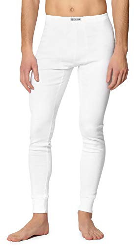 Timone Herren Lange Unterhose TI30-127 (Weiß, M)